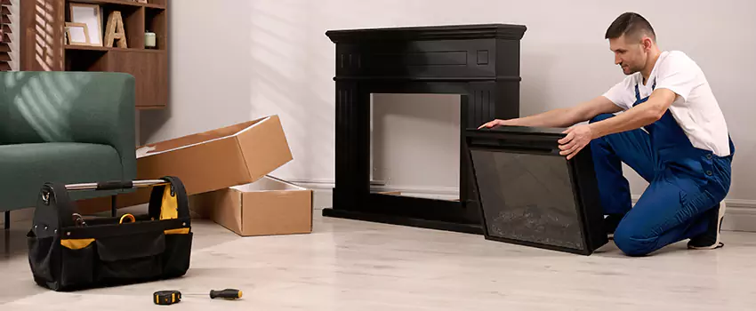 Old Rusted Metal Fireplace Repair And Replacement in Lake Ridge, VA